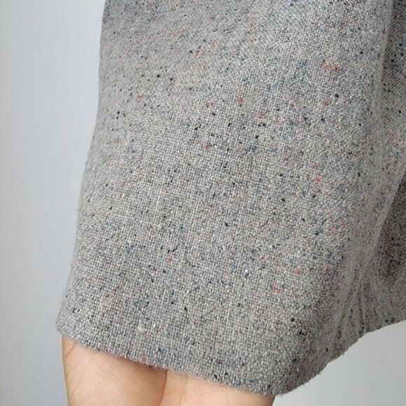 𝅺J. CREW Paperbag Wool Blend Mini Skirt Gray - Picture 7 of 10